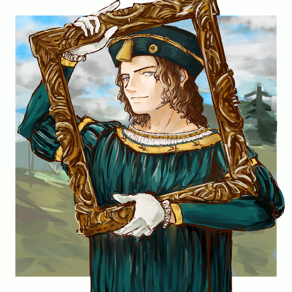 有名な肖像画の服