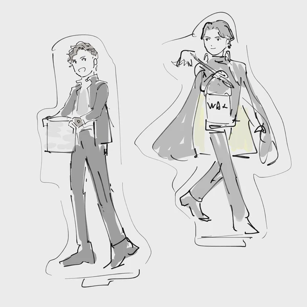 アクスタ案-セット感を出してみた